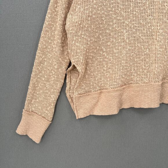 FREE PEOPLE Tommy Turtleneck Sweater Womens XS Peach Long Sleeve Nubby Knit NEW - Picture 10 of 16